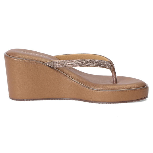 Brown Thong Wedges