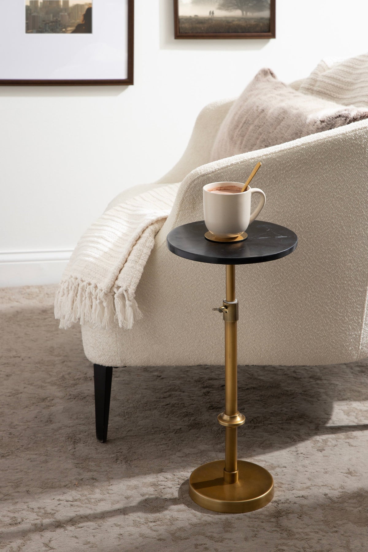 Marble Table and Plant Stand