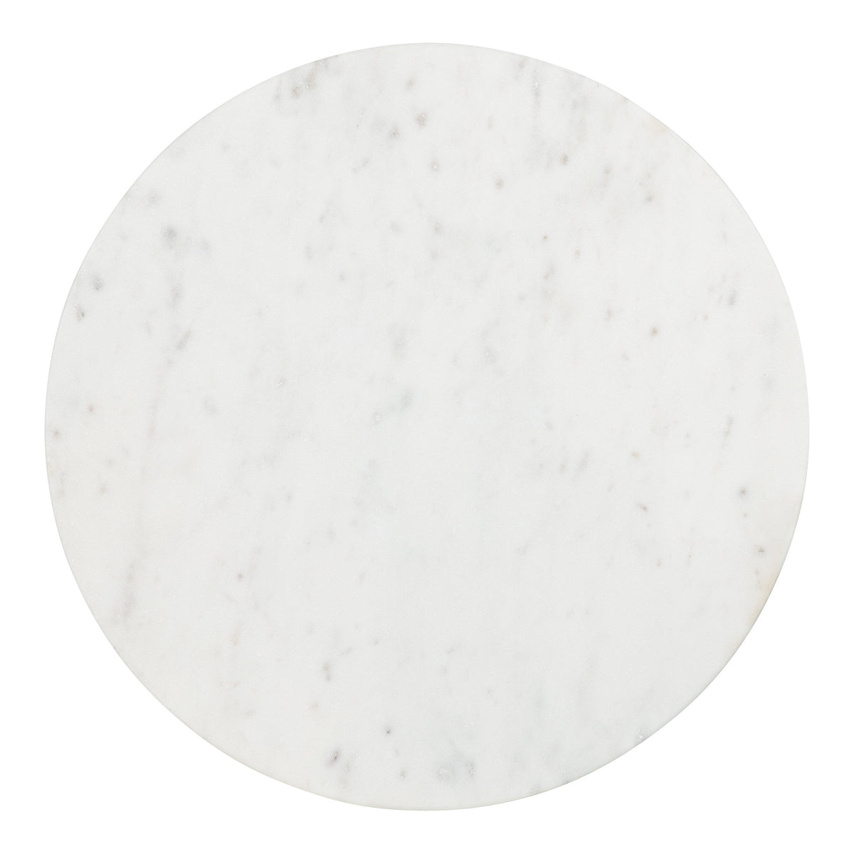 Marble and Metal Round Side Table