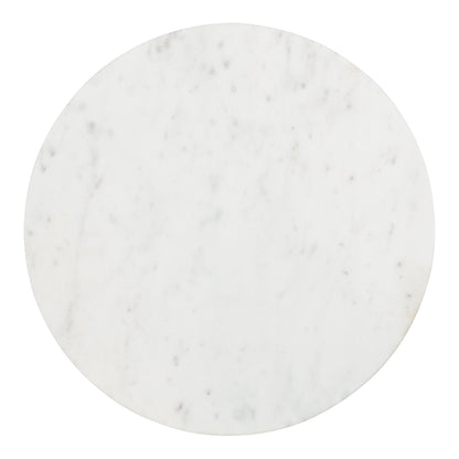 Marble and Metal Round Side Table