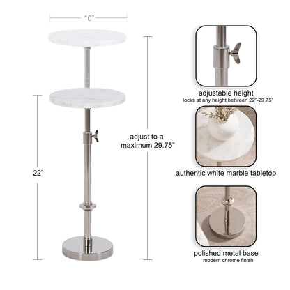Marble Table and Plant Stand