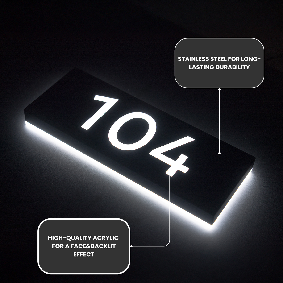 LED House Address Sign