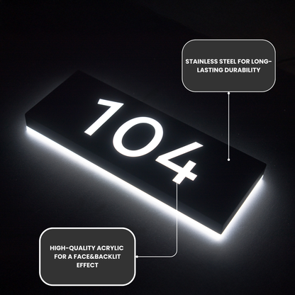 LED House Address Sign