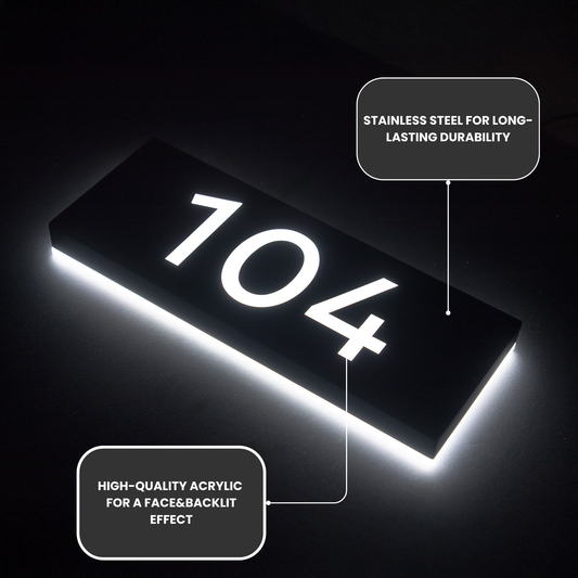 LED House Address Sign
