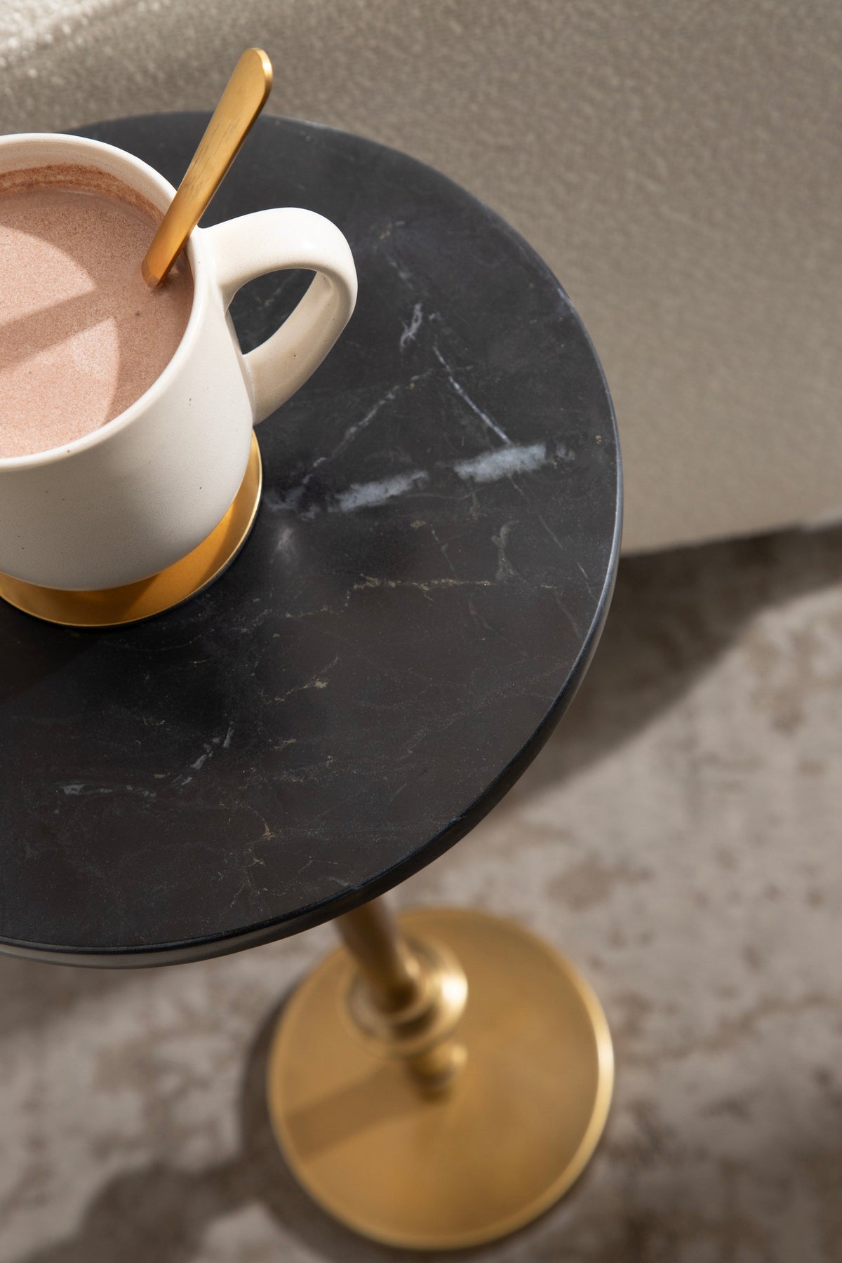 Marble Table and Plant Stand