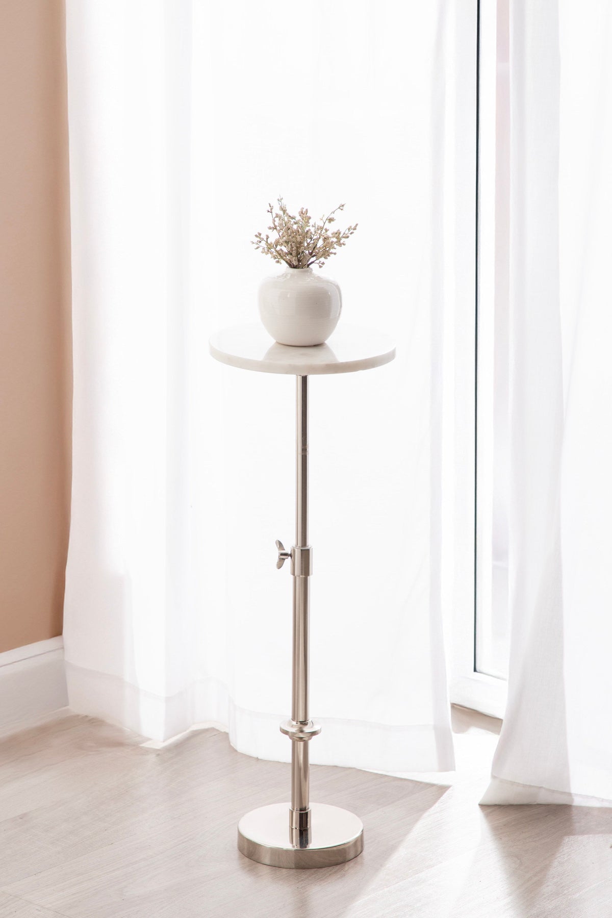 Marble Table and Plant Stand