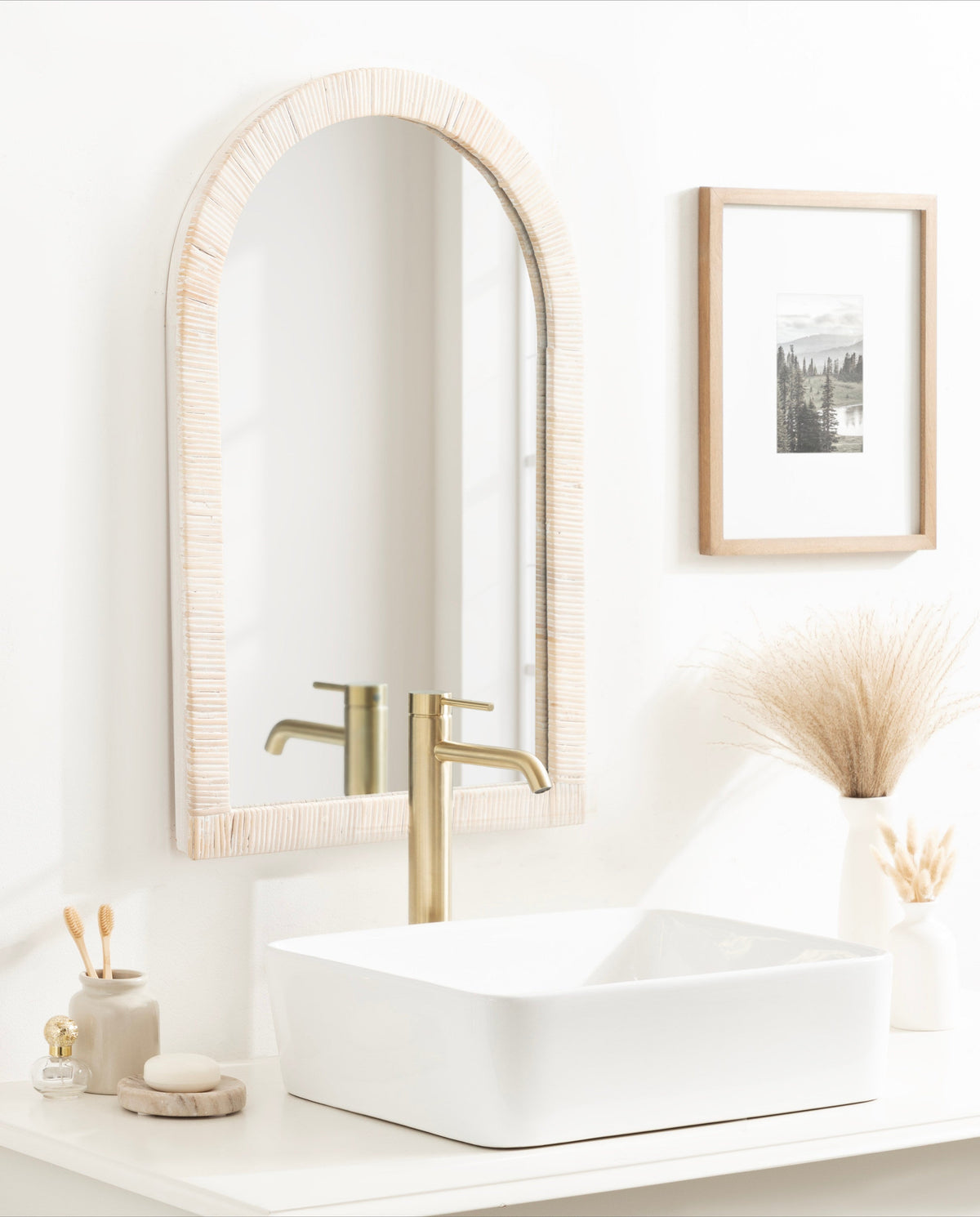 Arch Framed Wall Mirror