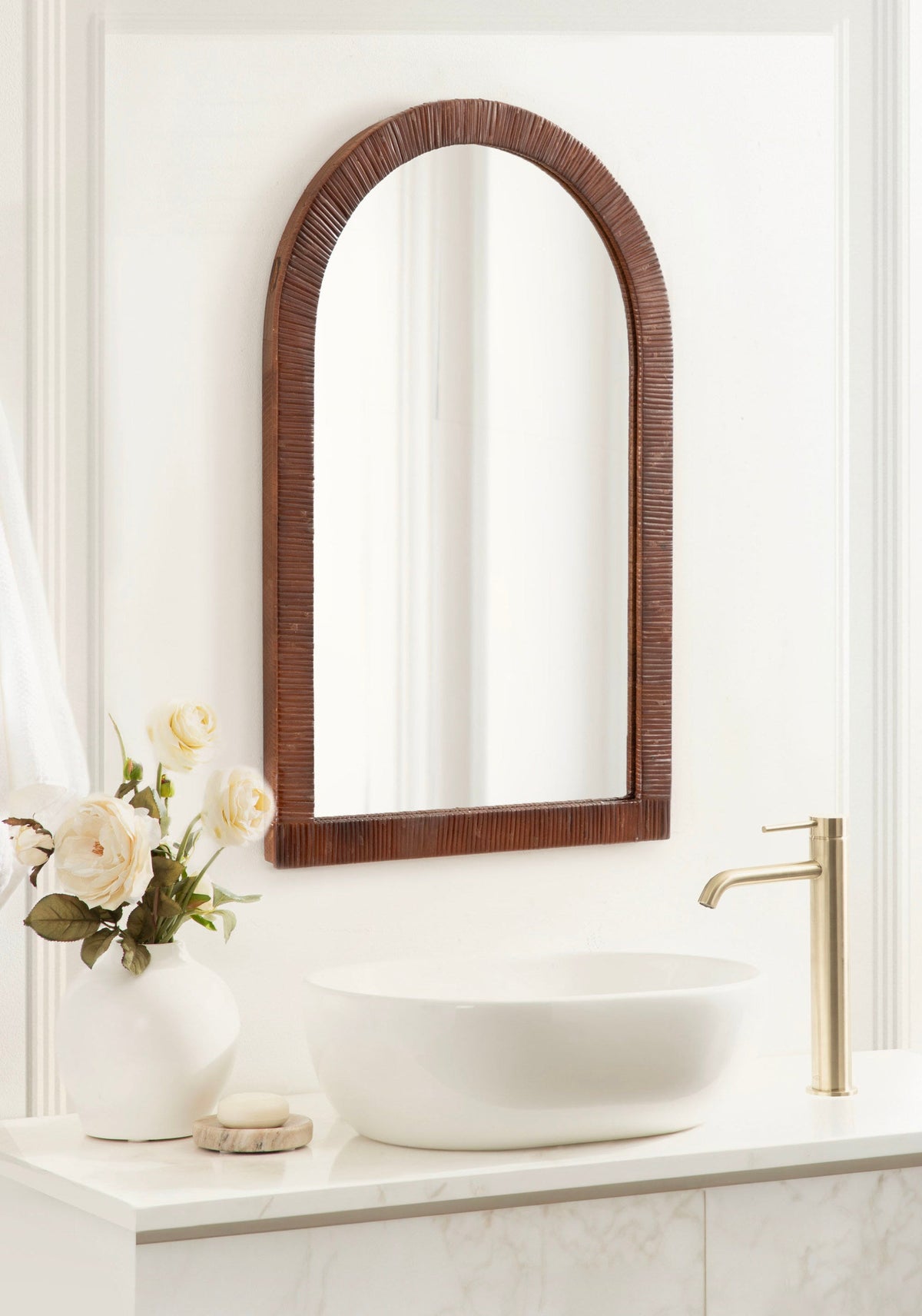 Arch Framed Wall Mirror