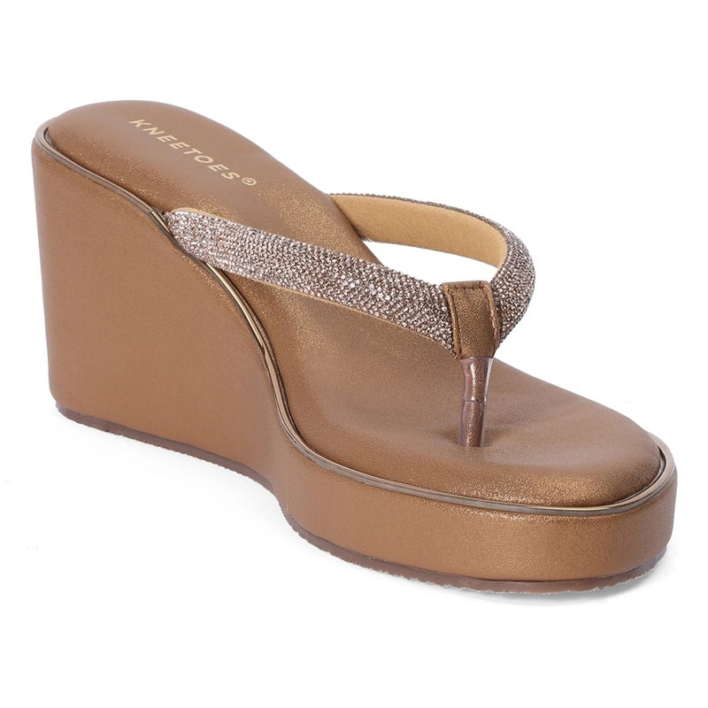 Brown Thong Wedges