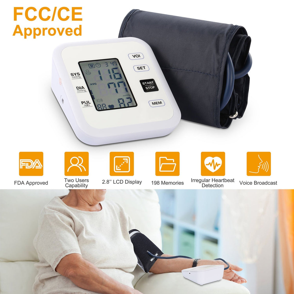 Arm Blood Pressure Monitor