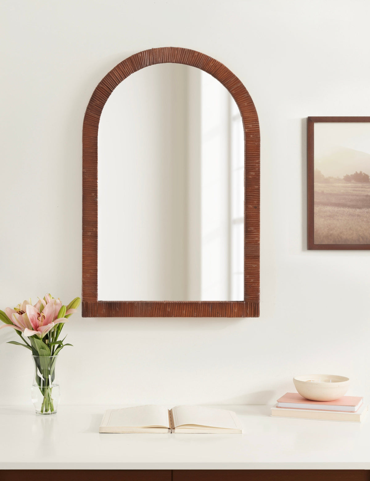 Arch Framed Wall Mirror