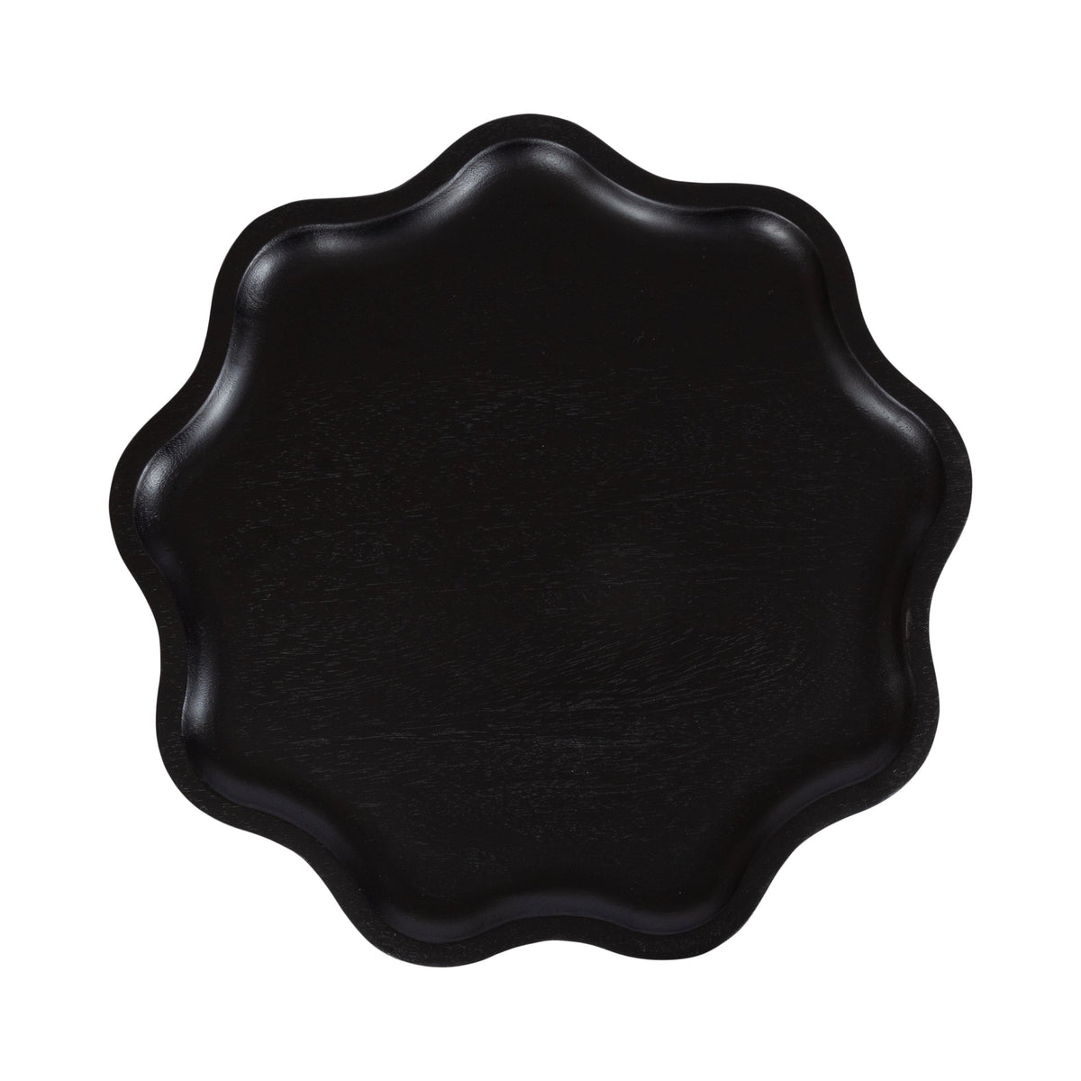 r Scallop Wood Side Table