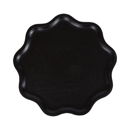 r Scallop Wood Side Table