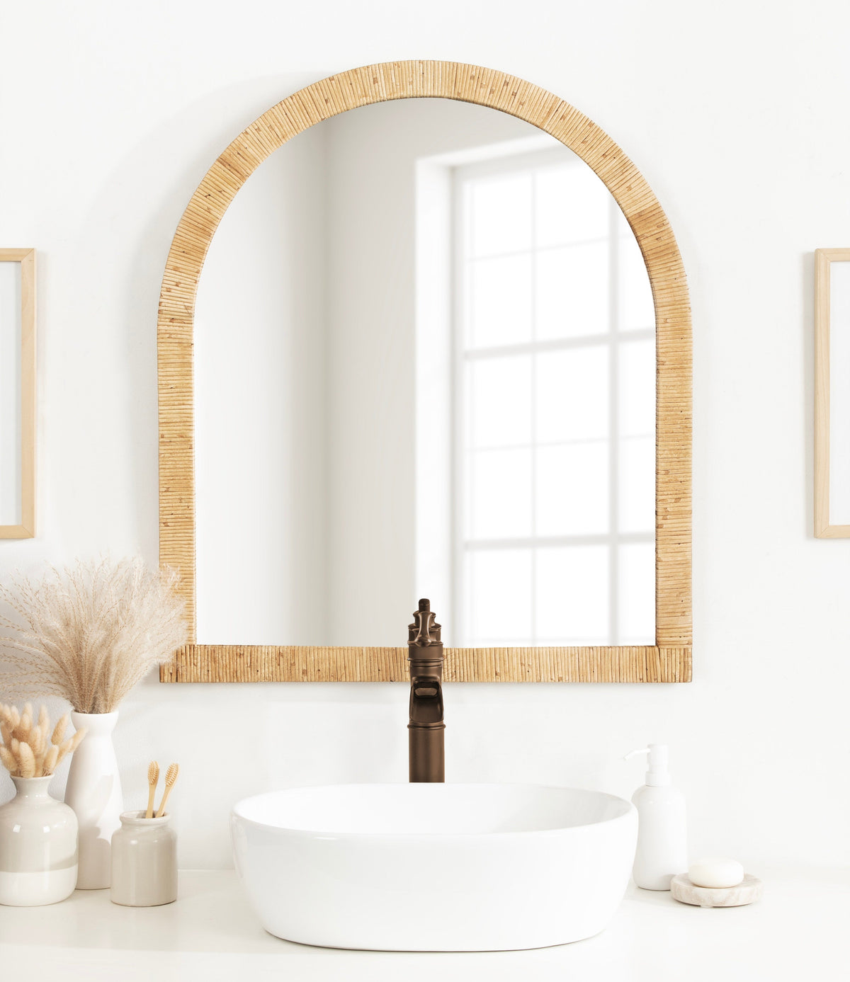 Arch Framed Wall Mirror