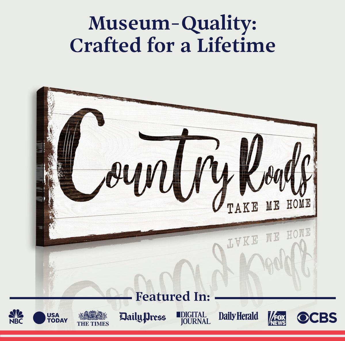 Country Roads Sign