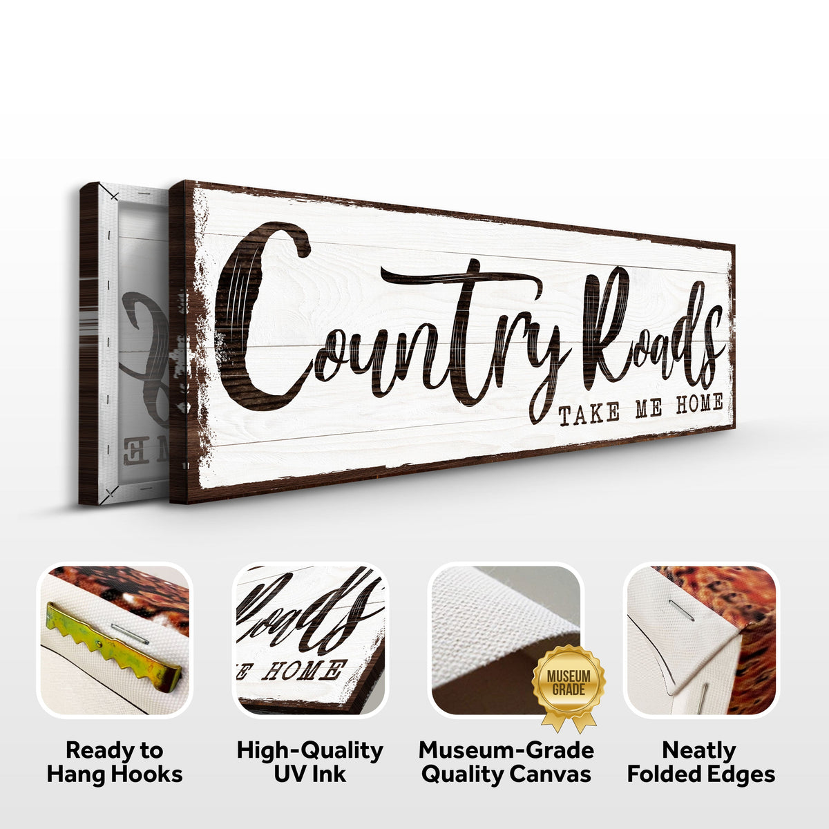Country Roads Sign