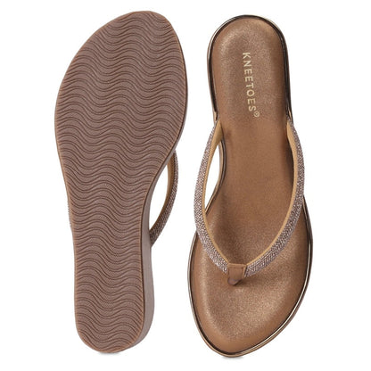 Brown Thong Wedges