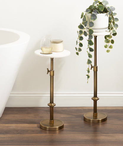 Marble Table and Plant Stand