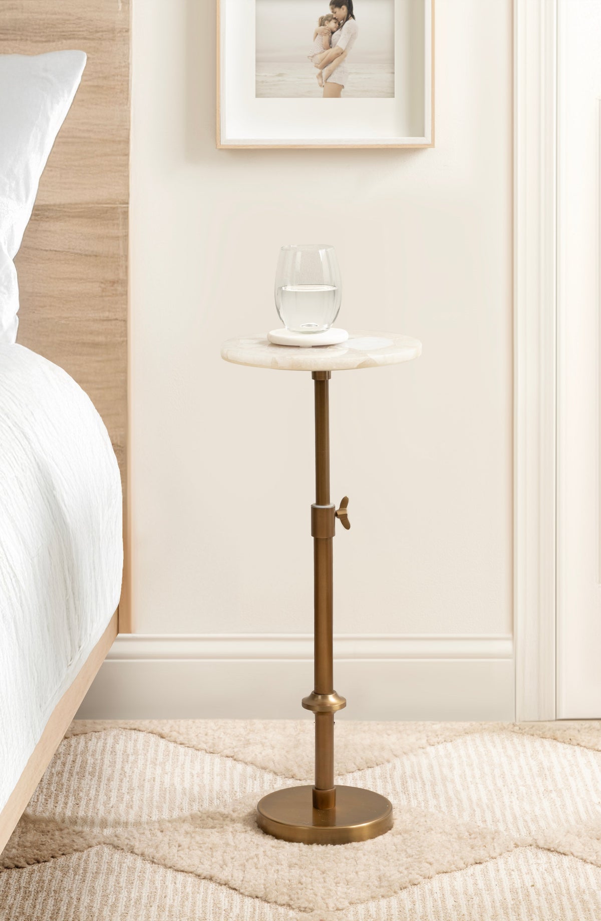 Marble Table and Plant Stand