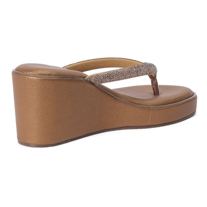 Brown Thong Wedges