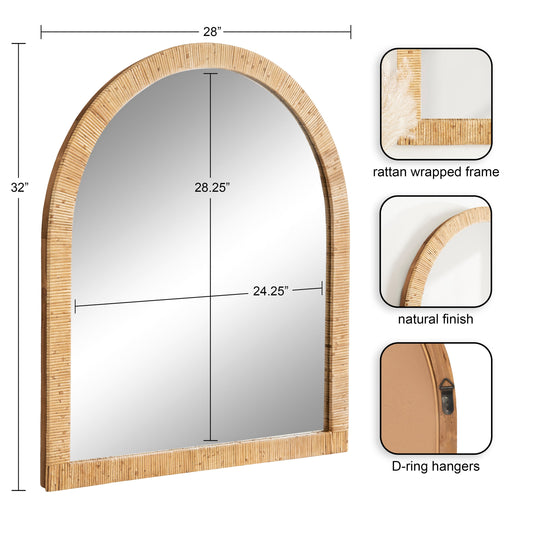 Arch Framed Wall Mirror