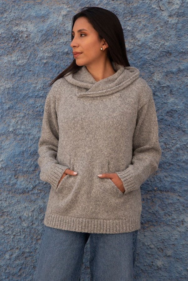 Alpaca Hoodie Pullover