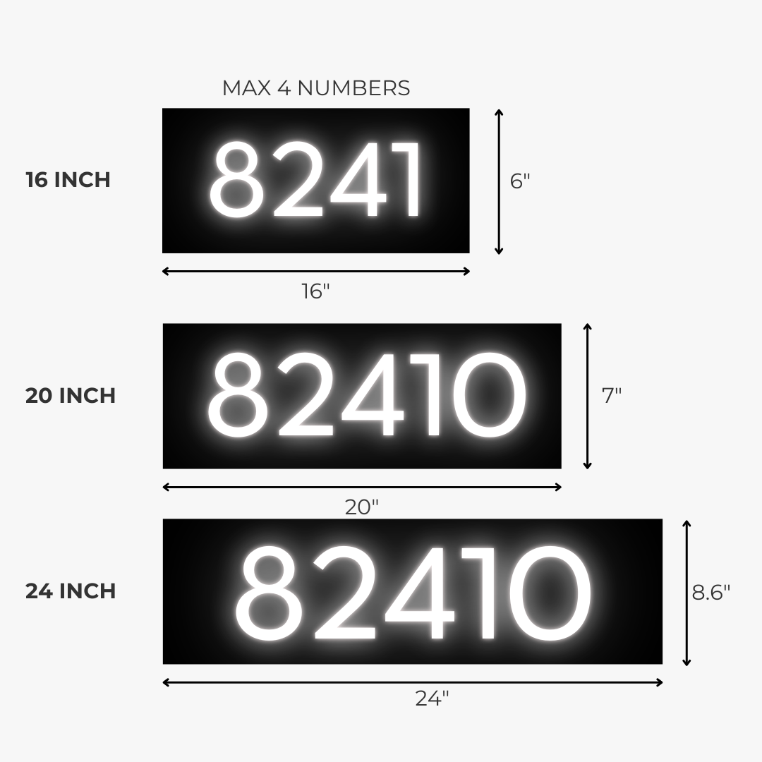 LED House Address Sign