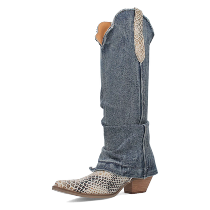 Women's Denim Cowgirl Boots