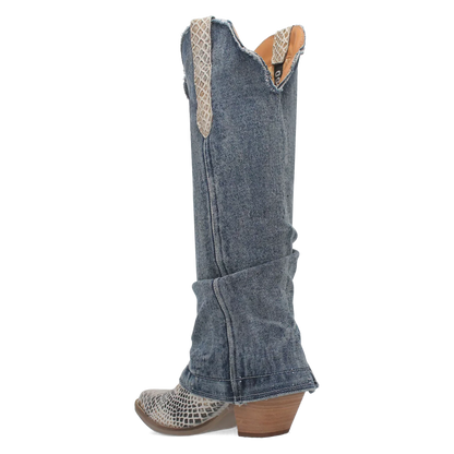 Women's Denim Cowgirl Boots