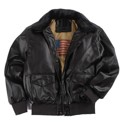 Men's Plus Size Leather Coat