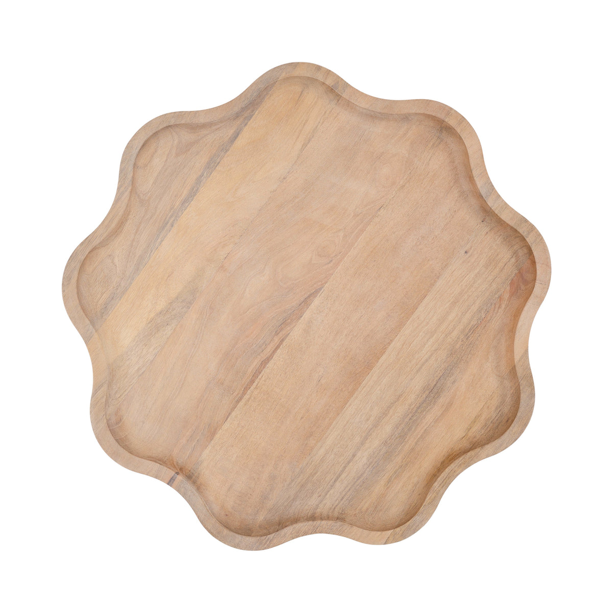 r Scallop Wood Side Table