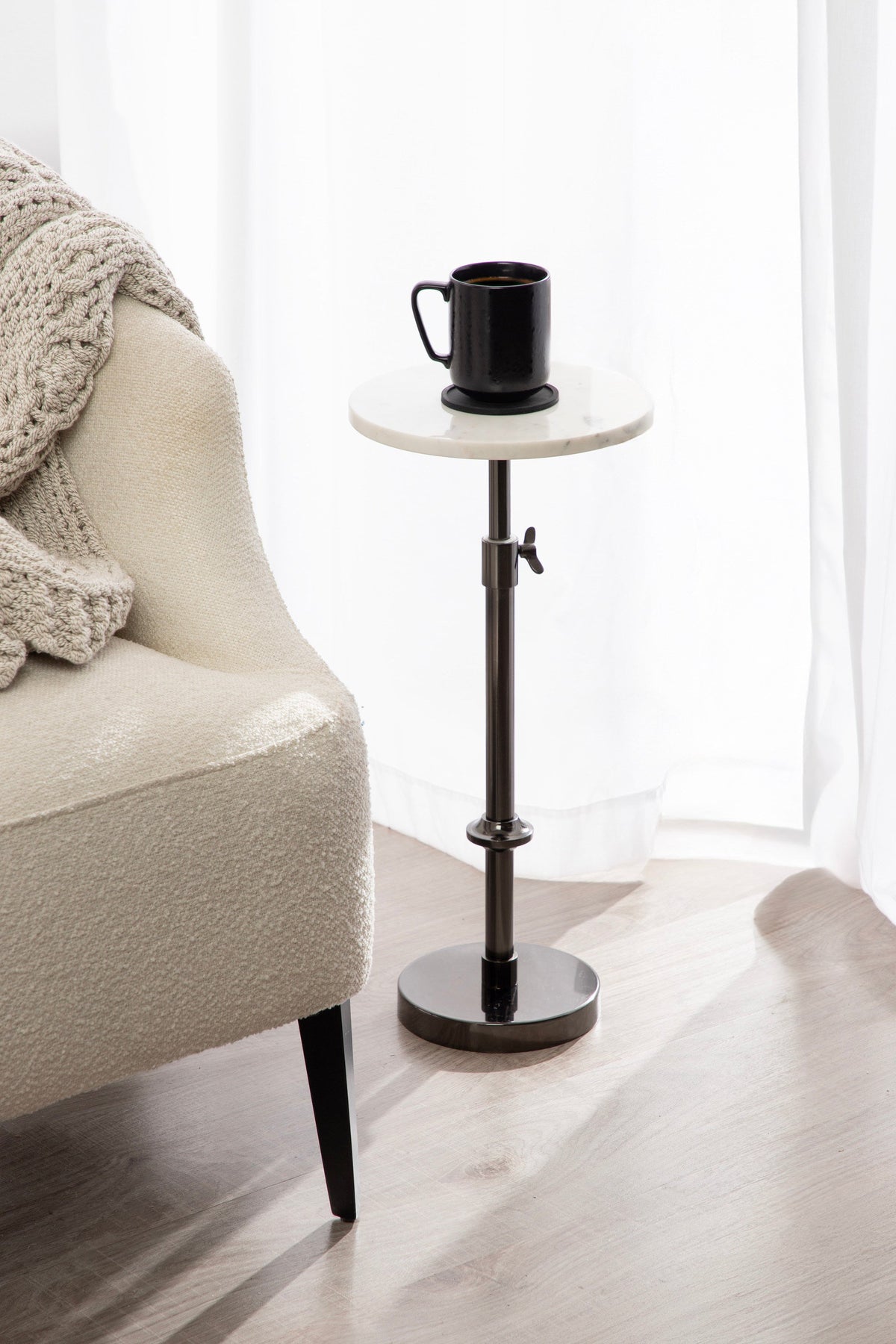 Marble Table and Plant Stand
