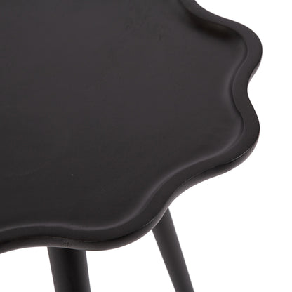 r Scallop Wood Side Table