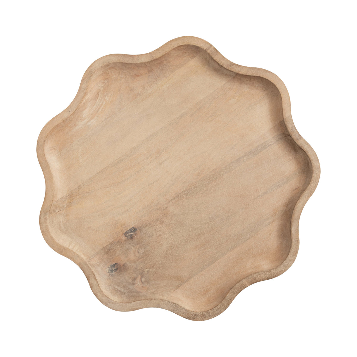r Scallop Wood Side Table