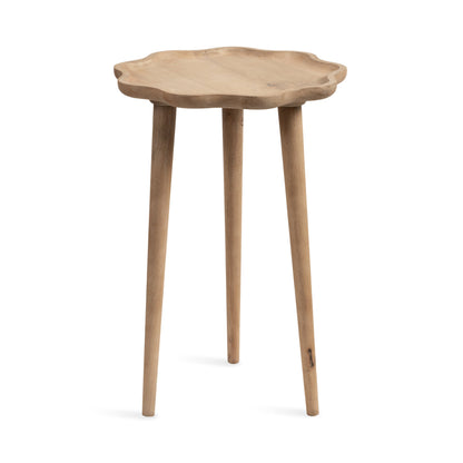 r Scallop Wood Side Table