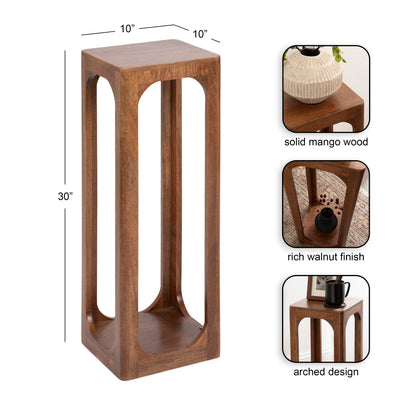Square Wood Tea Table