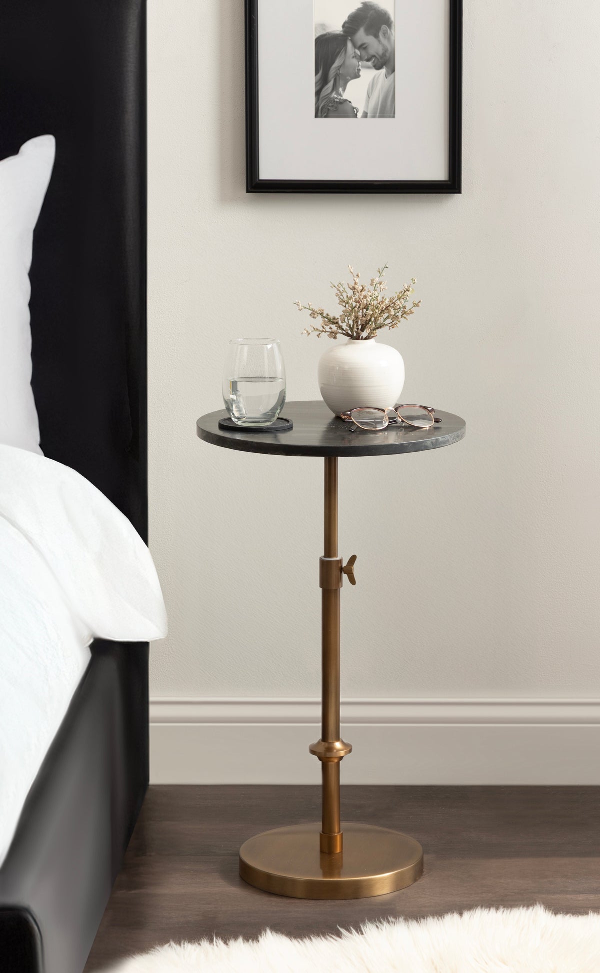Marble Table and Plant Stand