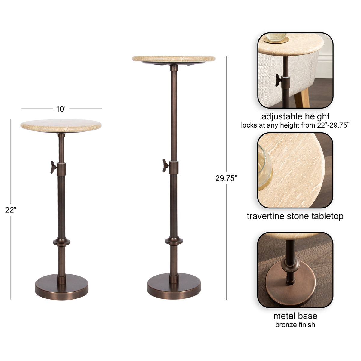 Marble Table and Plant Stand