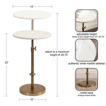 Marble Table and Plant Stand