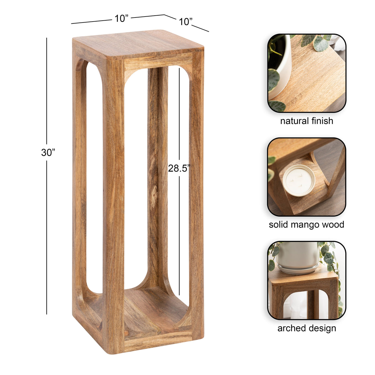 Square Wood Tea Table