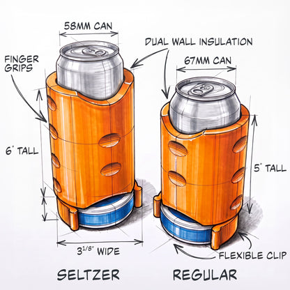 Can Cooler and Pouch Tin Holder