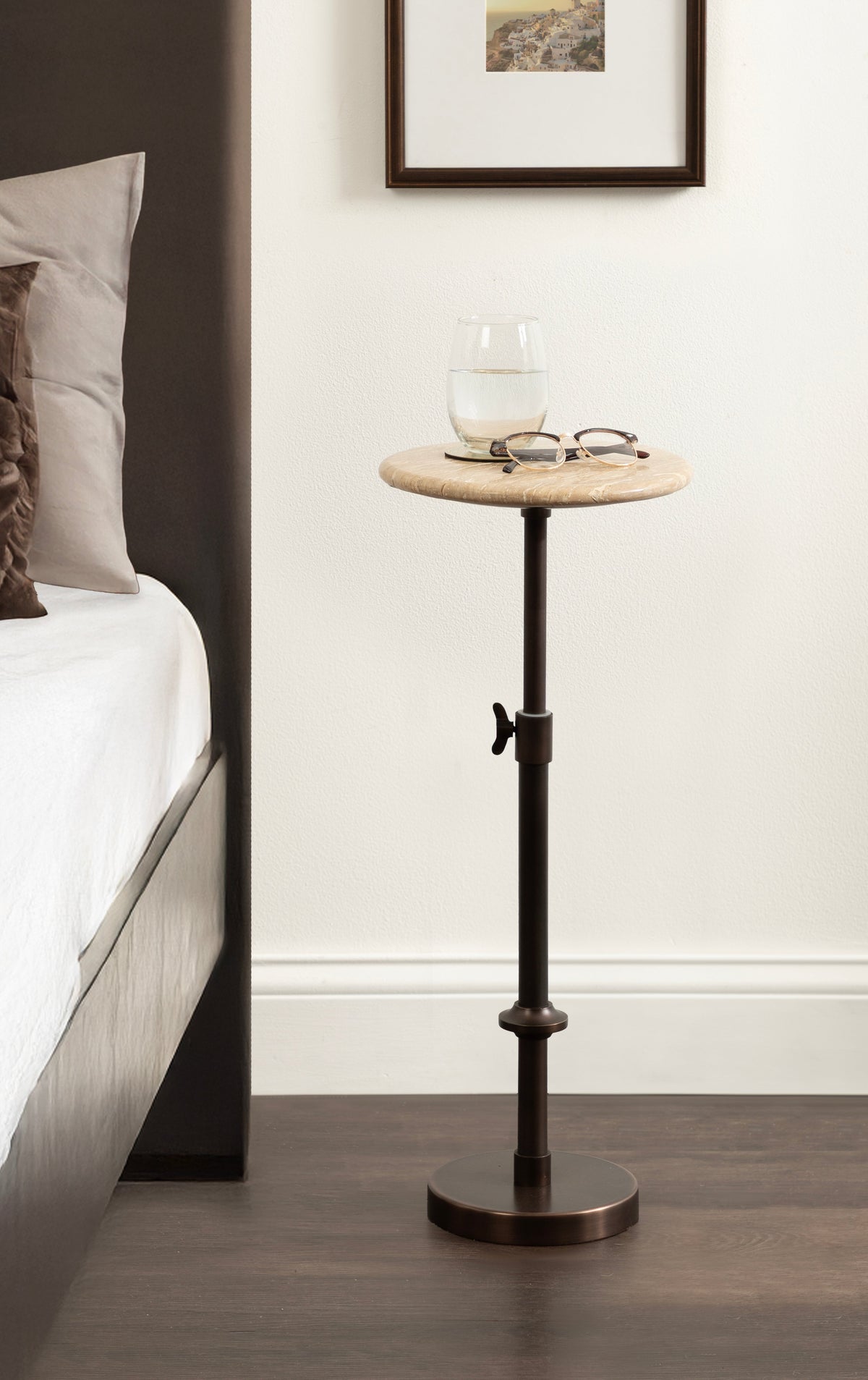 Marble Table and Plant Stand