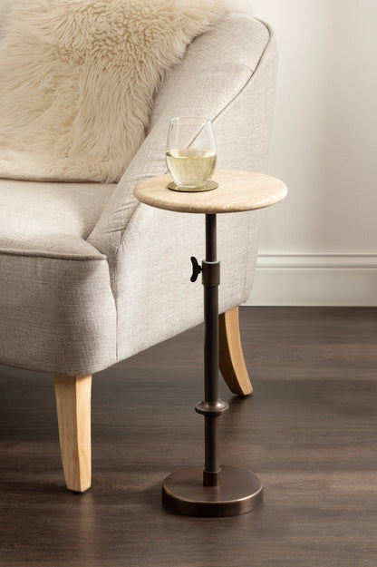 Marble Table and Plant Stand