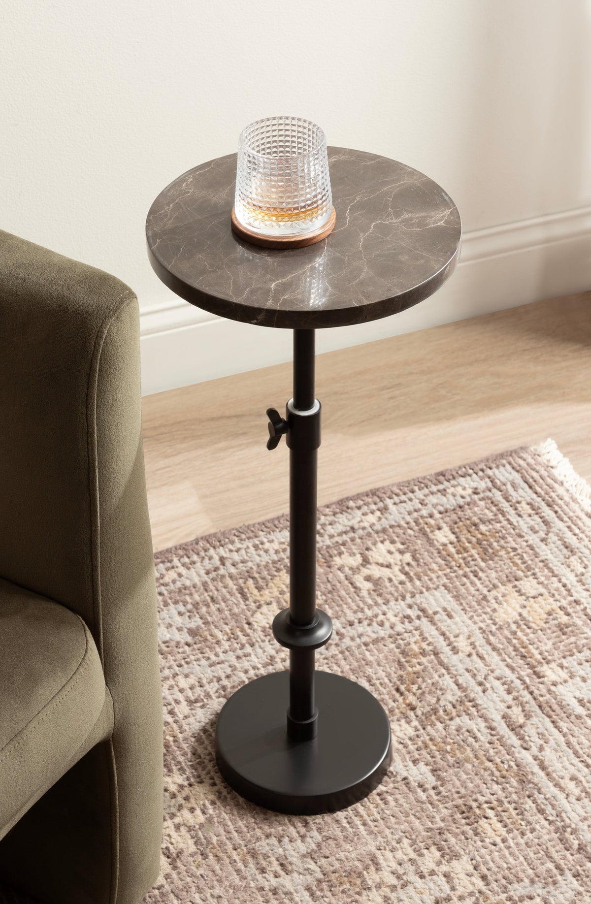 Marble Table and Plant Stand