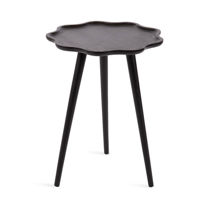 r Scallop Wood Side Table