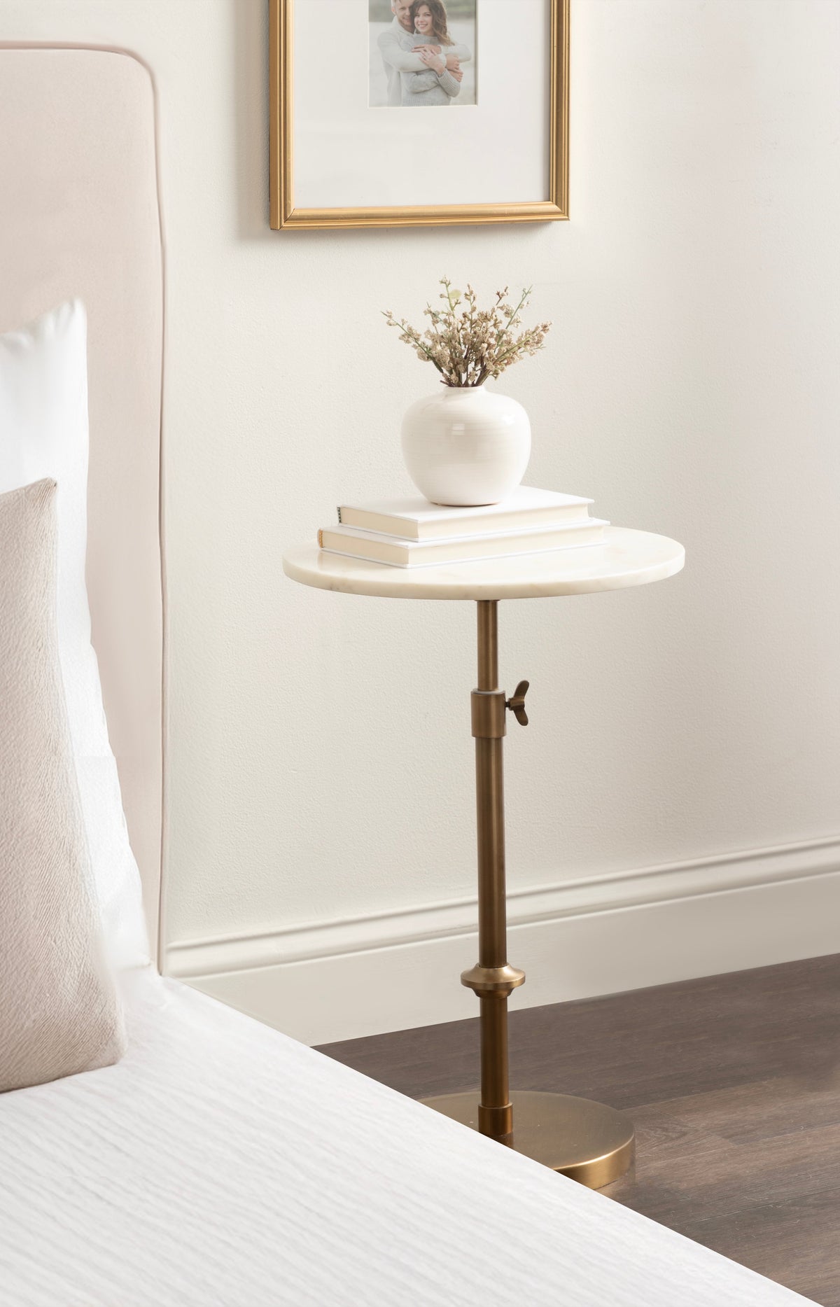 Marble Table and Plant Stand